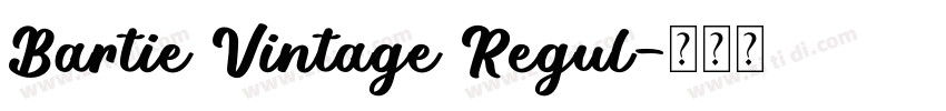 Bartie Vintage Regul字体转换